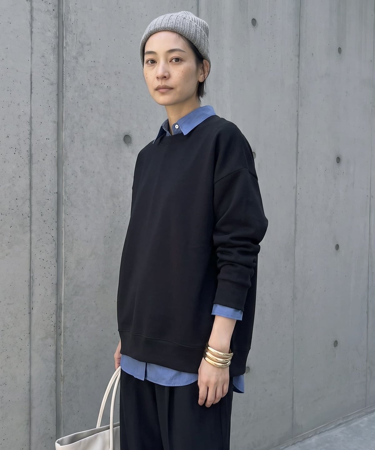 着用イメージ 170cm ブラック