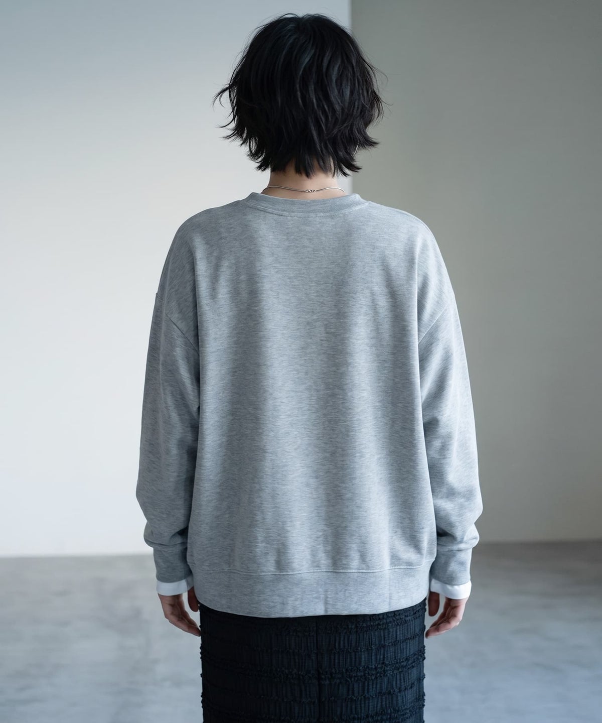 着用イメージ 170cm グレー