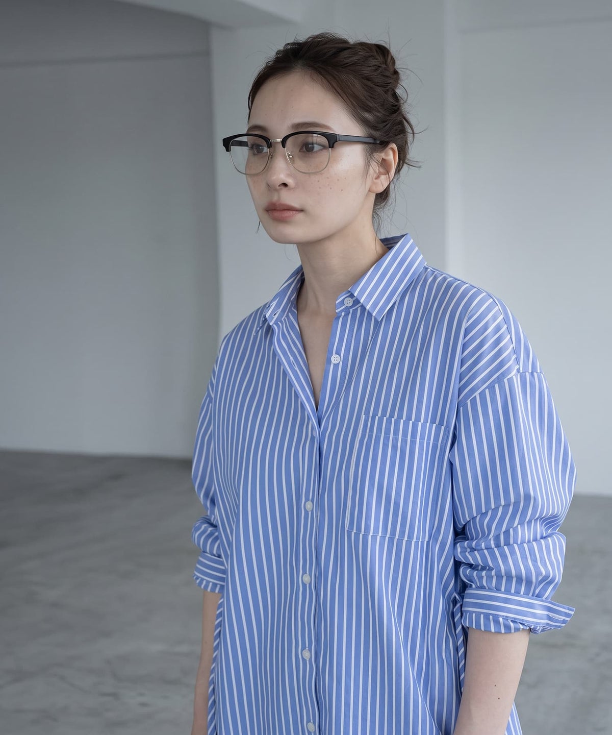 着用イメージ 170cm ブルー