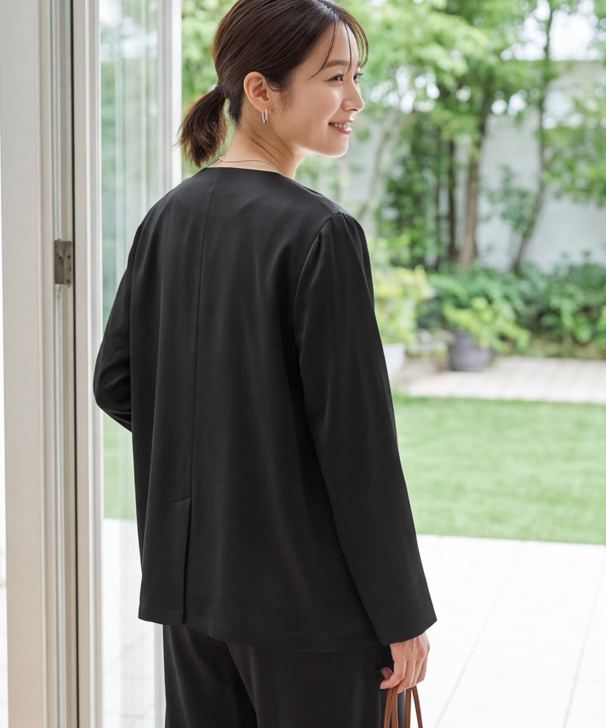 着用イメージ 163cm ブラック