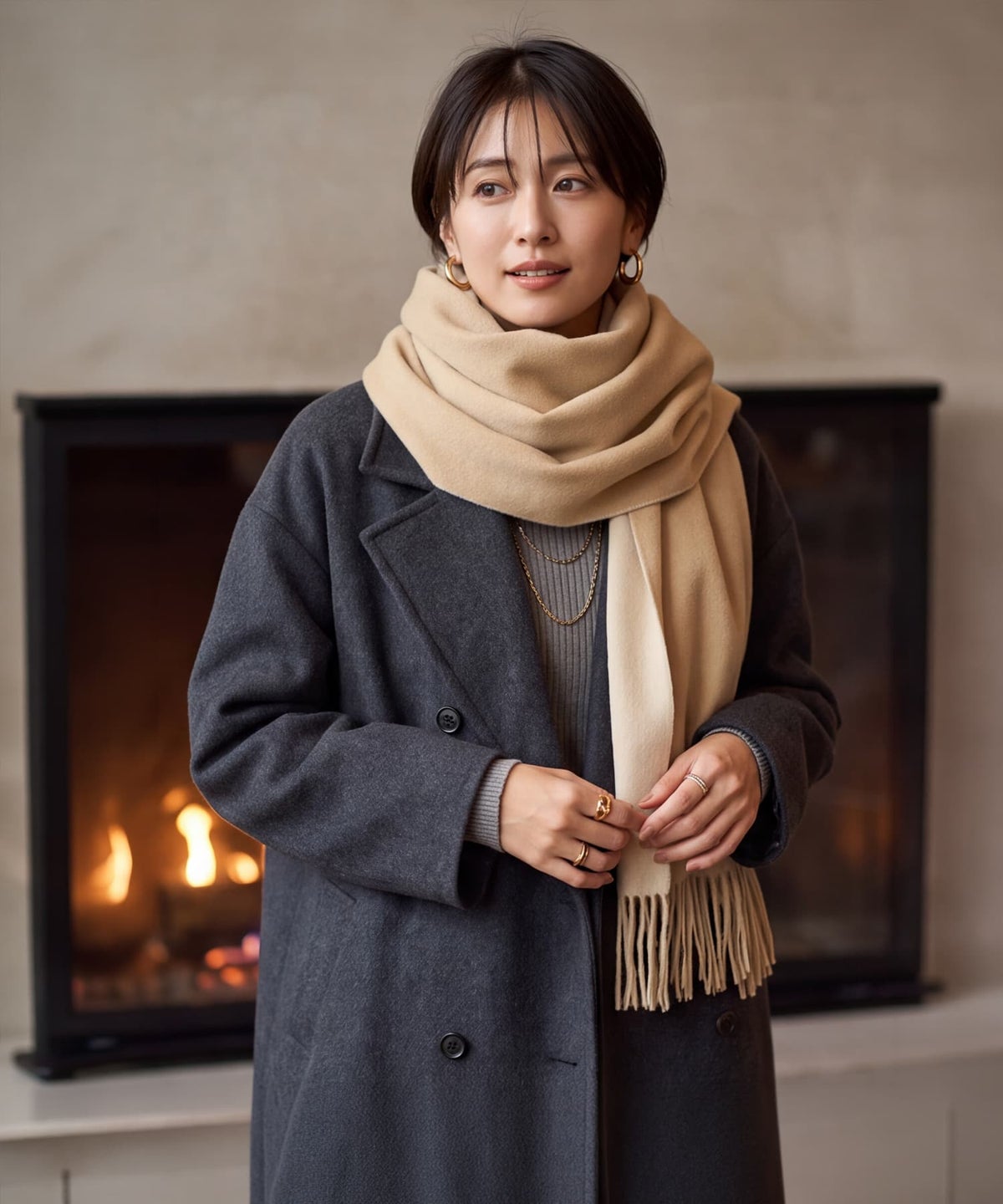 着用イメージ 163cm ナチュラル