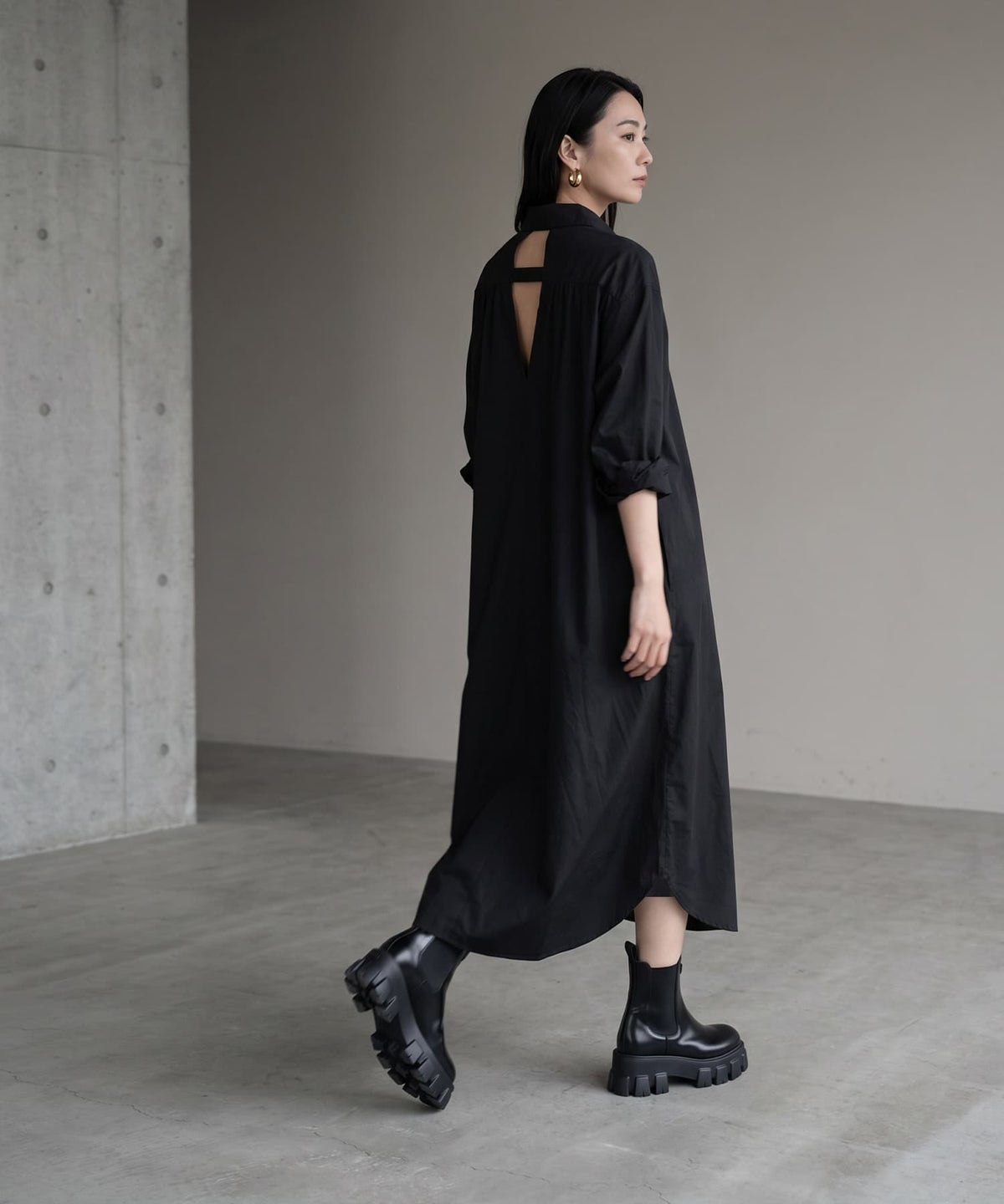 着用イメージ 170cm ブラック