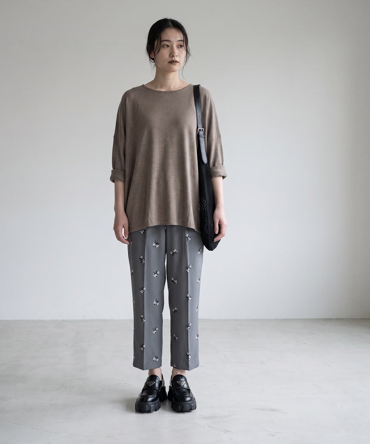 着用イメージ 170cm モカベージュ