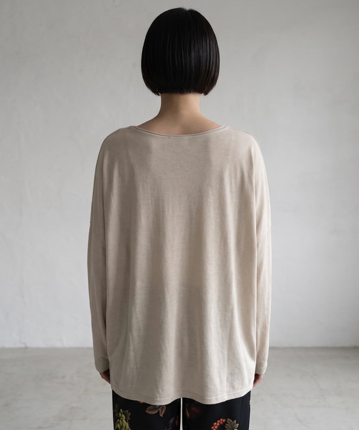 着用イメージ 170cm ライトベージュ