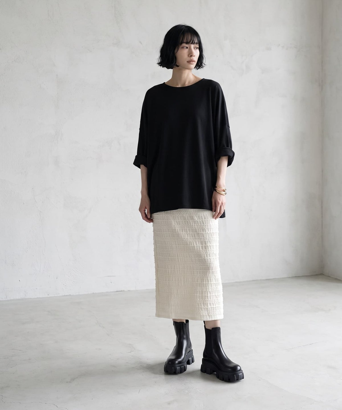 着用イメージ 170cm ブラック