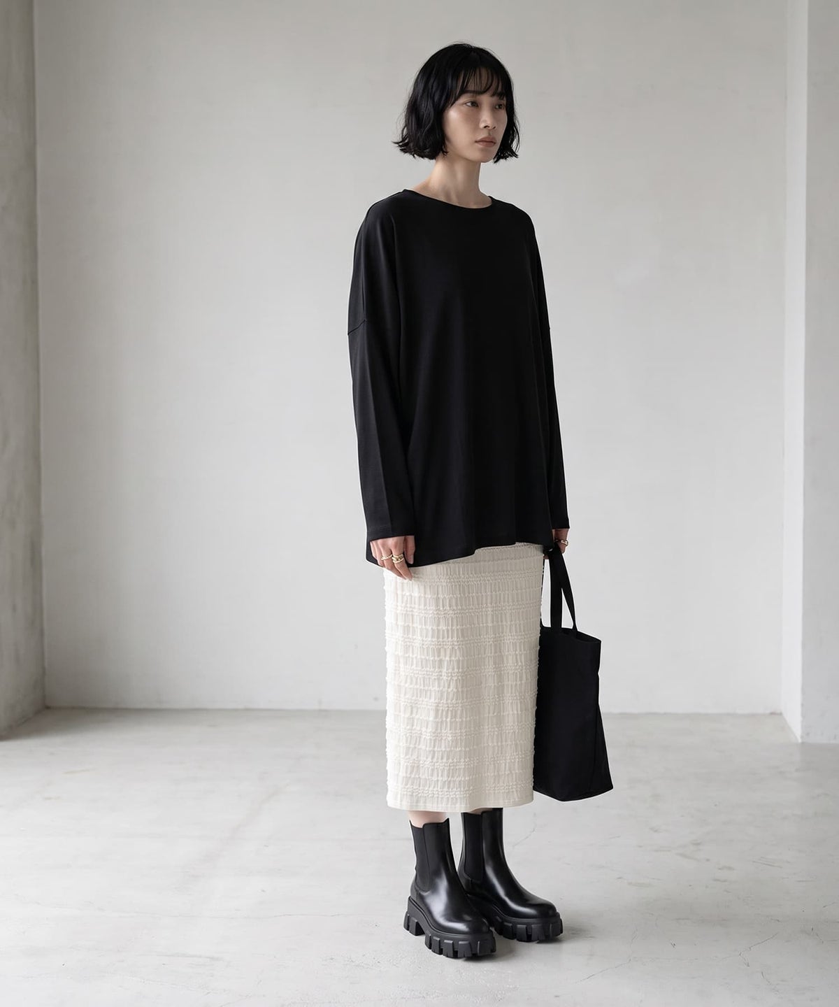 着用イメージ 170cm ブラック