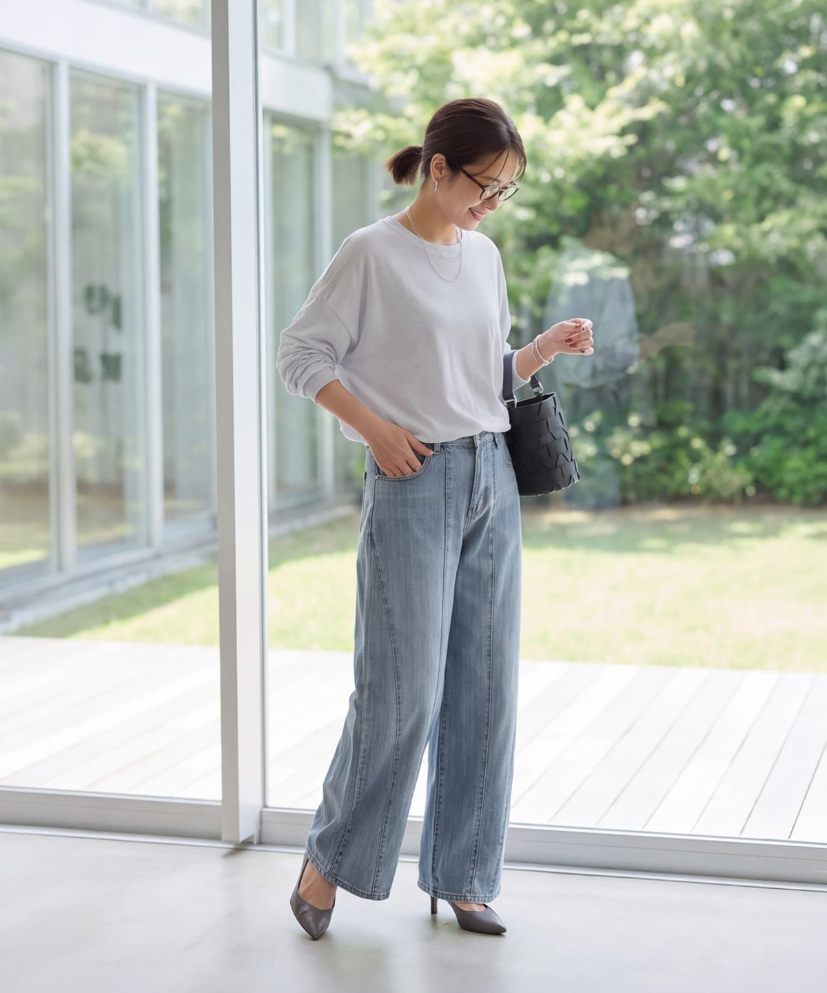 着用イメージ 163cm マーブル