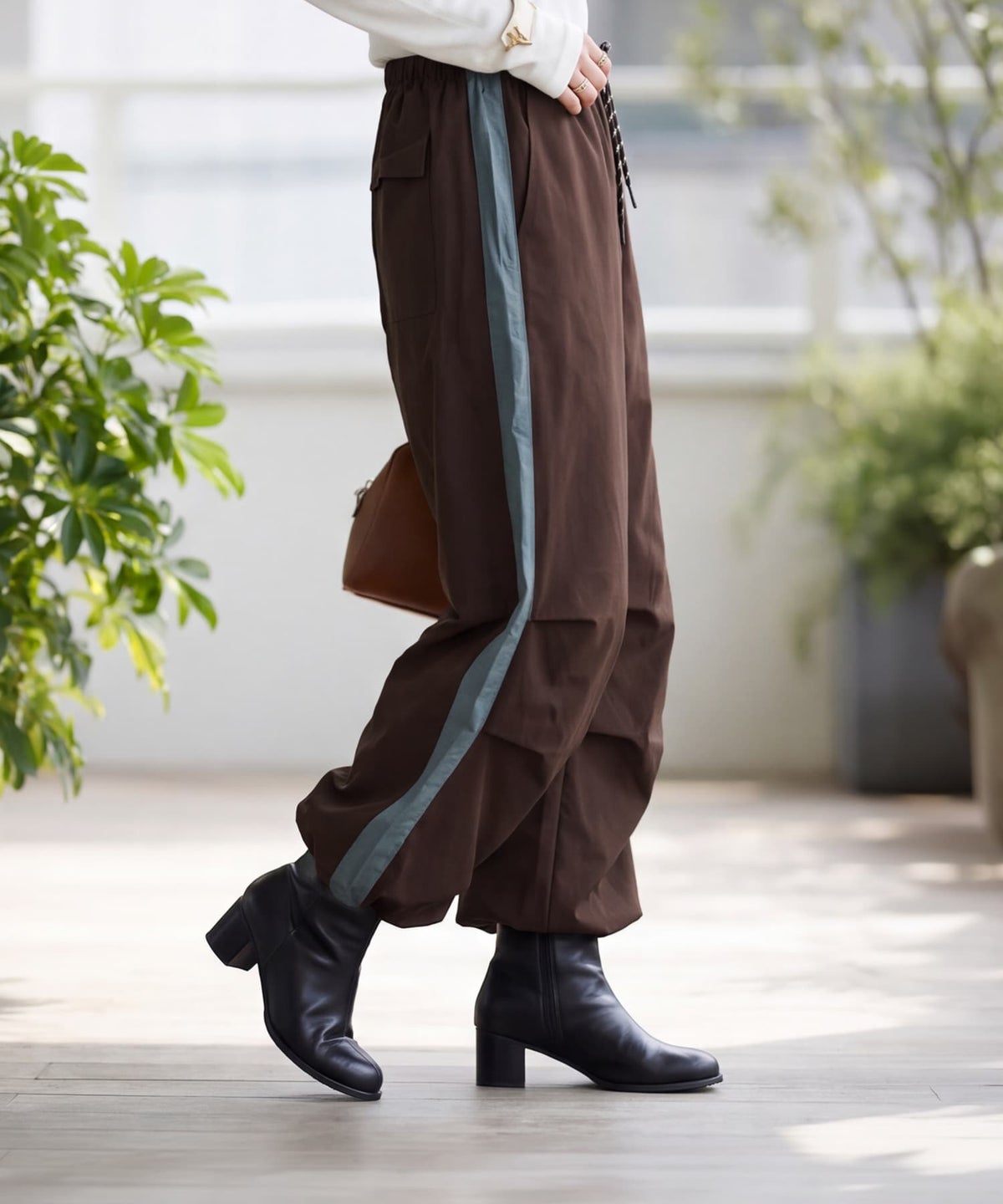 着用イメージ 163cm ブラウン