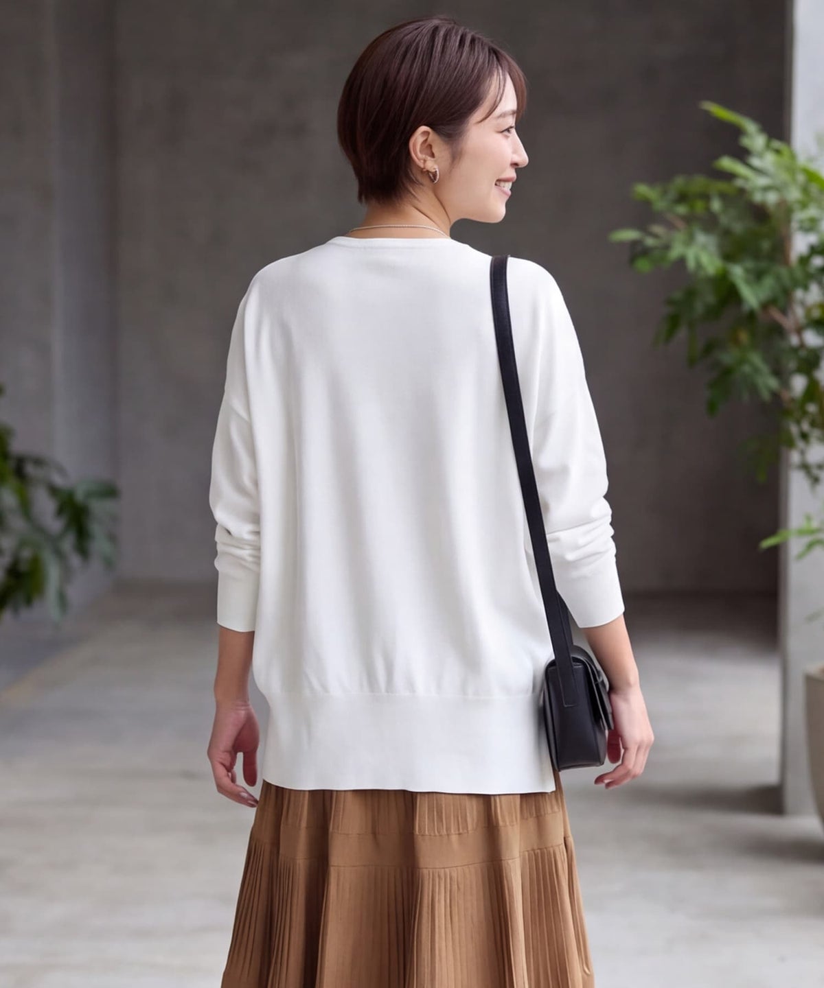 着用イメージ 163cm ホワイト