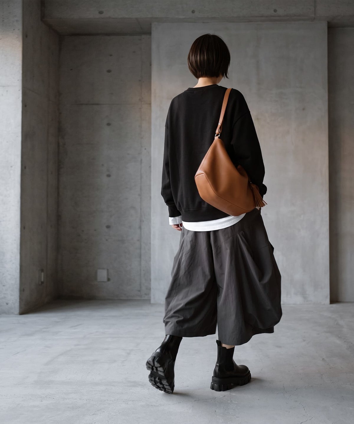 着用イメージ 170cm グレー