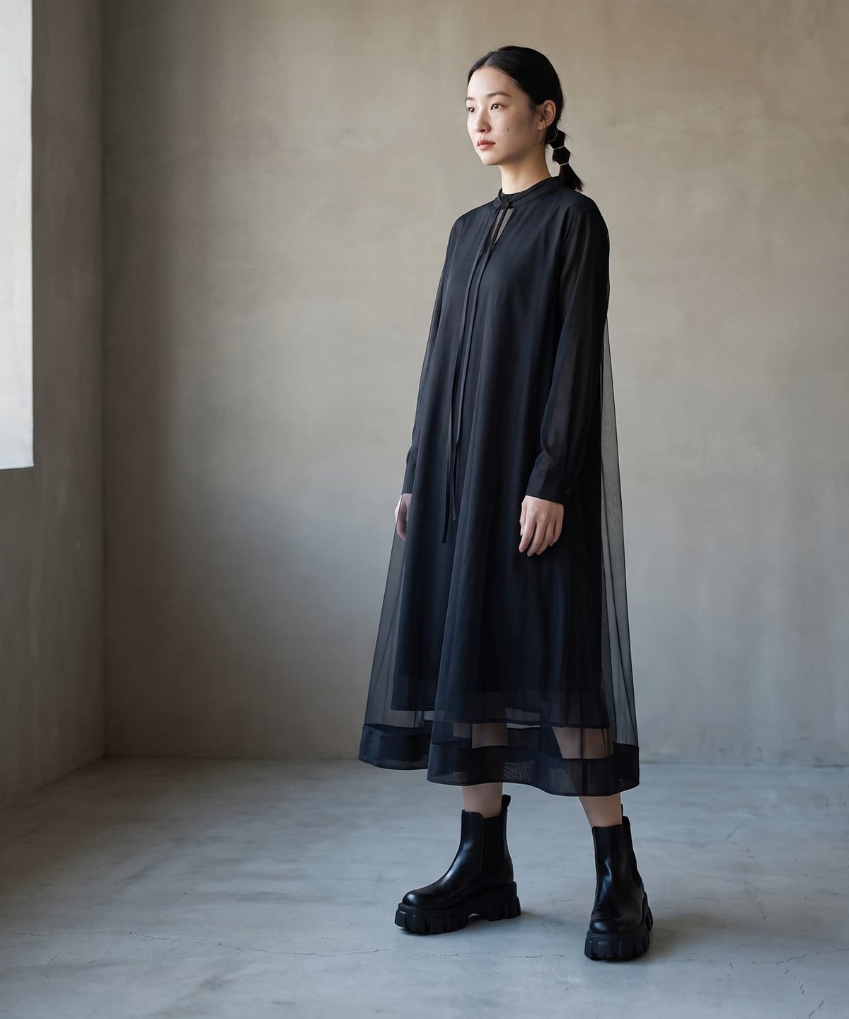 着用イメージ 170cm ブラック