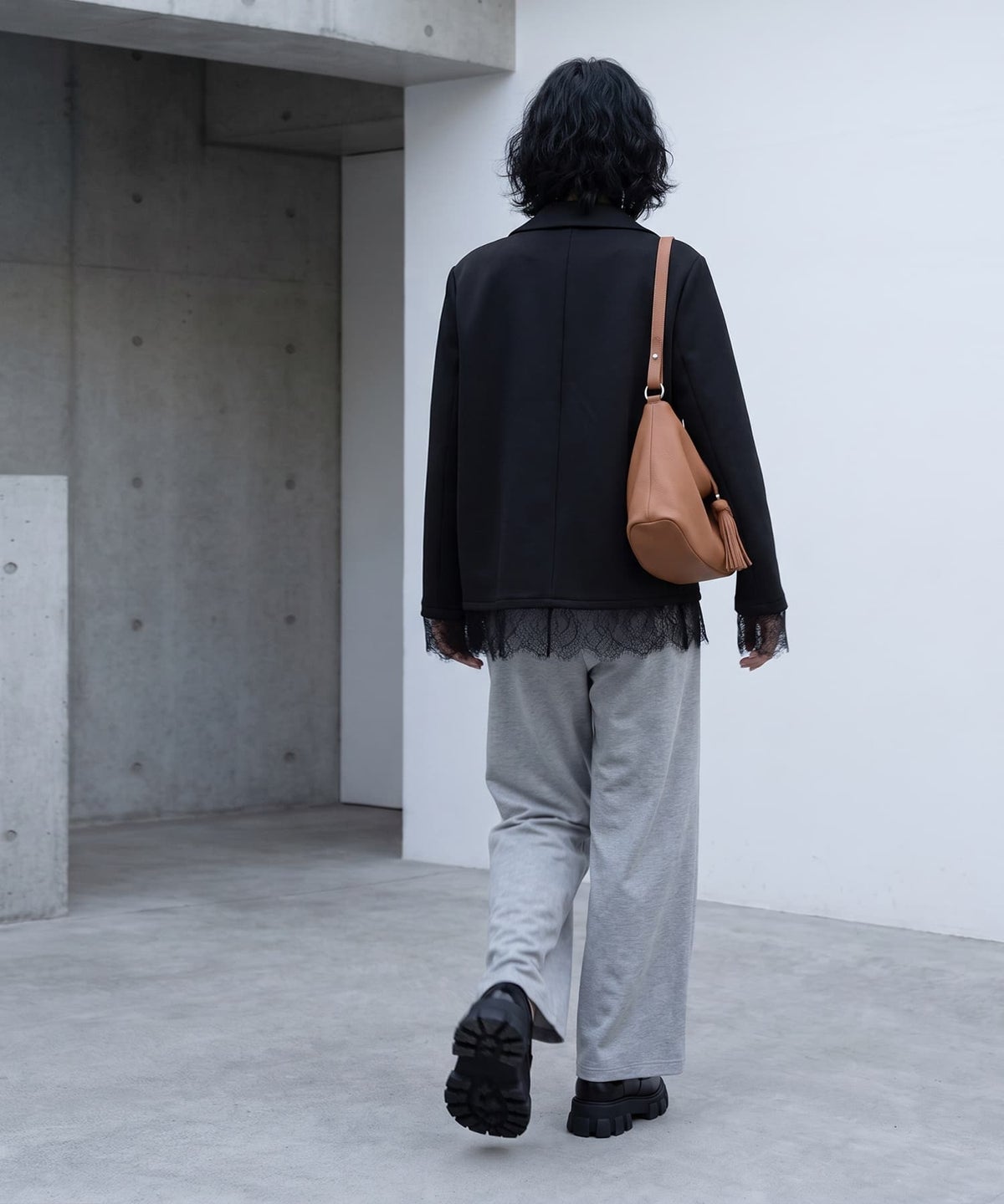 着用イメージ 170cm ブラック