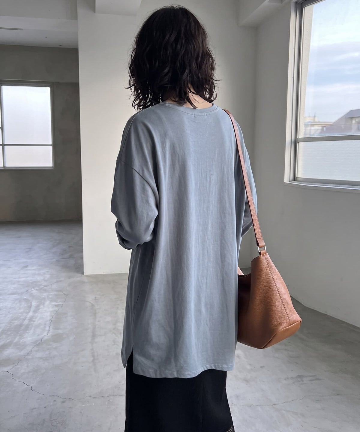 着用イメージ 170cm ブルー