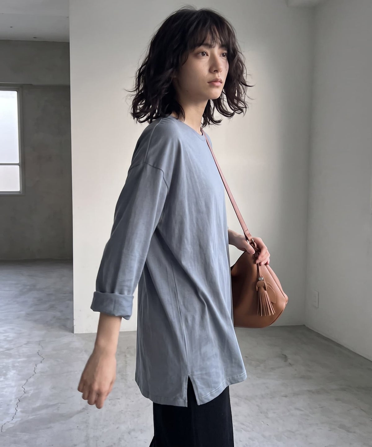 着用イメージ 170cm ブルー