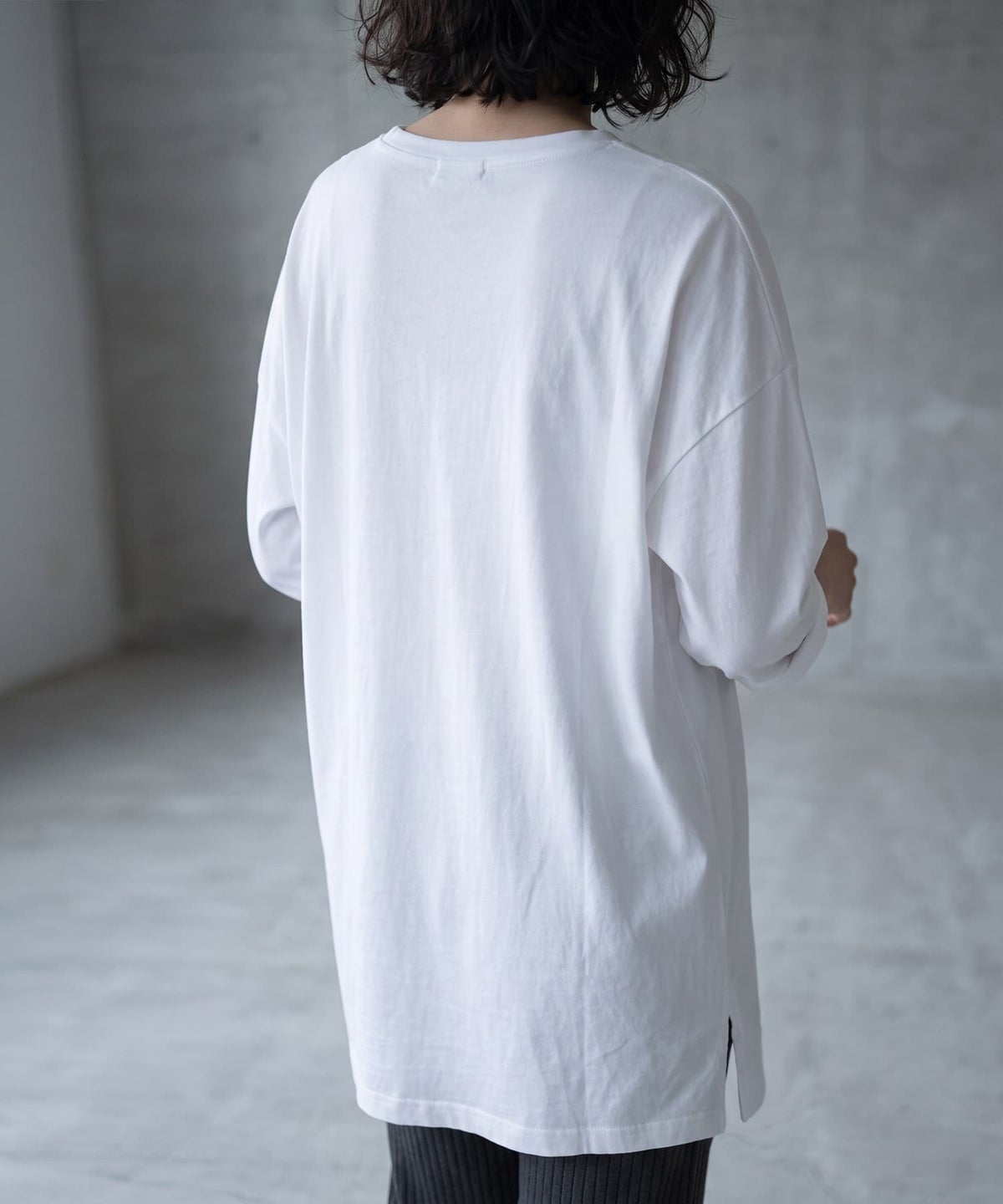 着用イメージ 170cm ホワイト