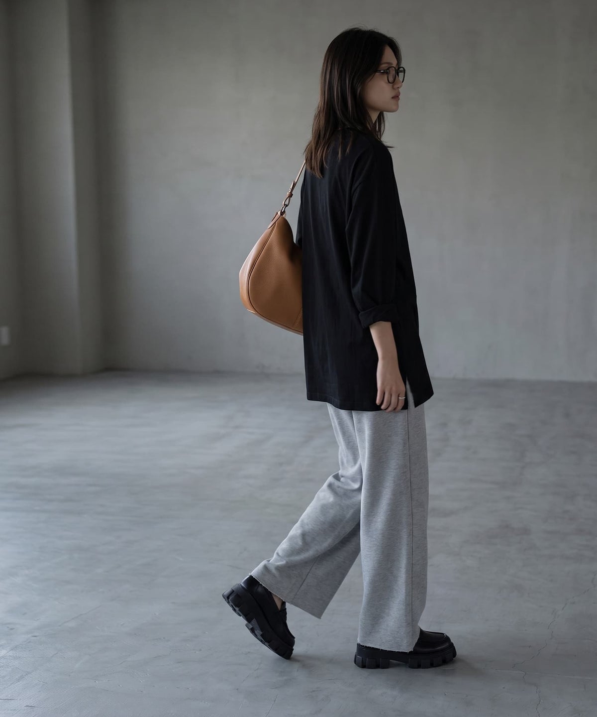 着用イメージ 170cm ブラック