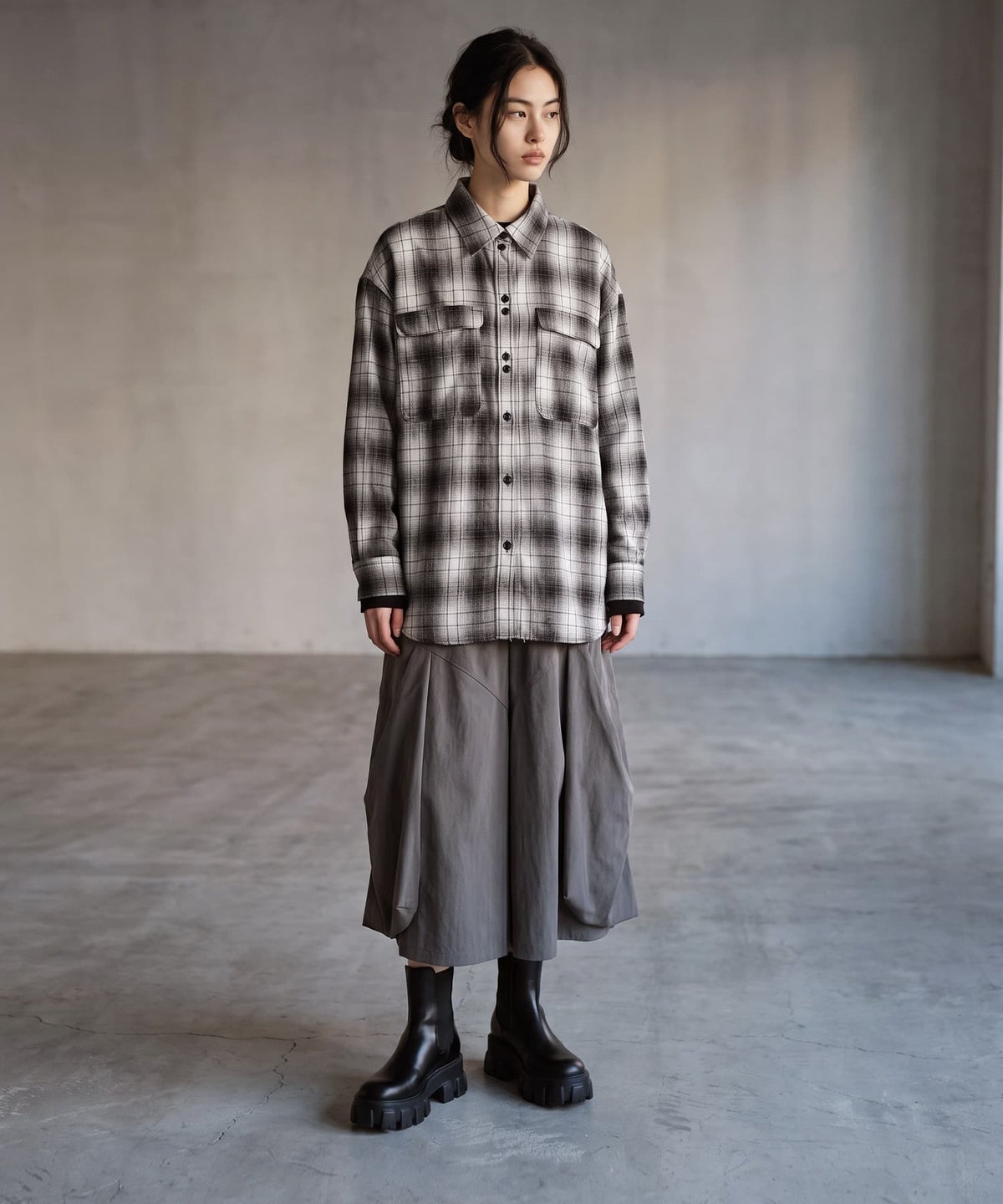 着用イメージ 170cm ブラック