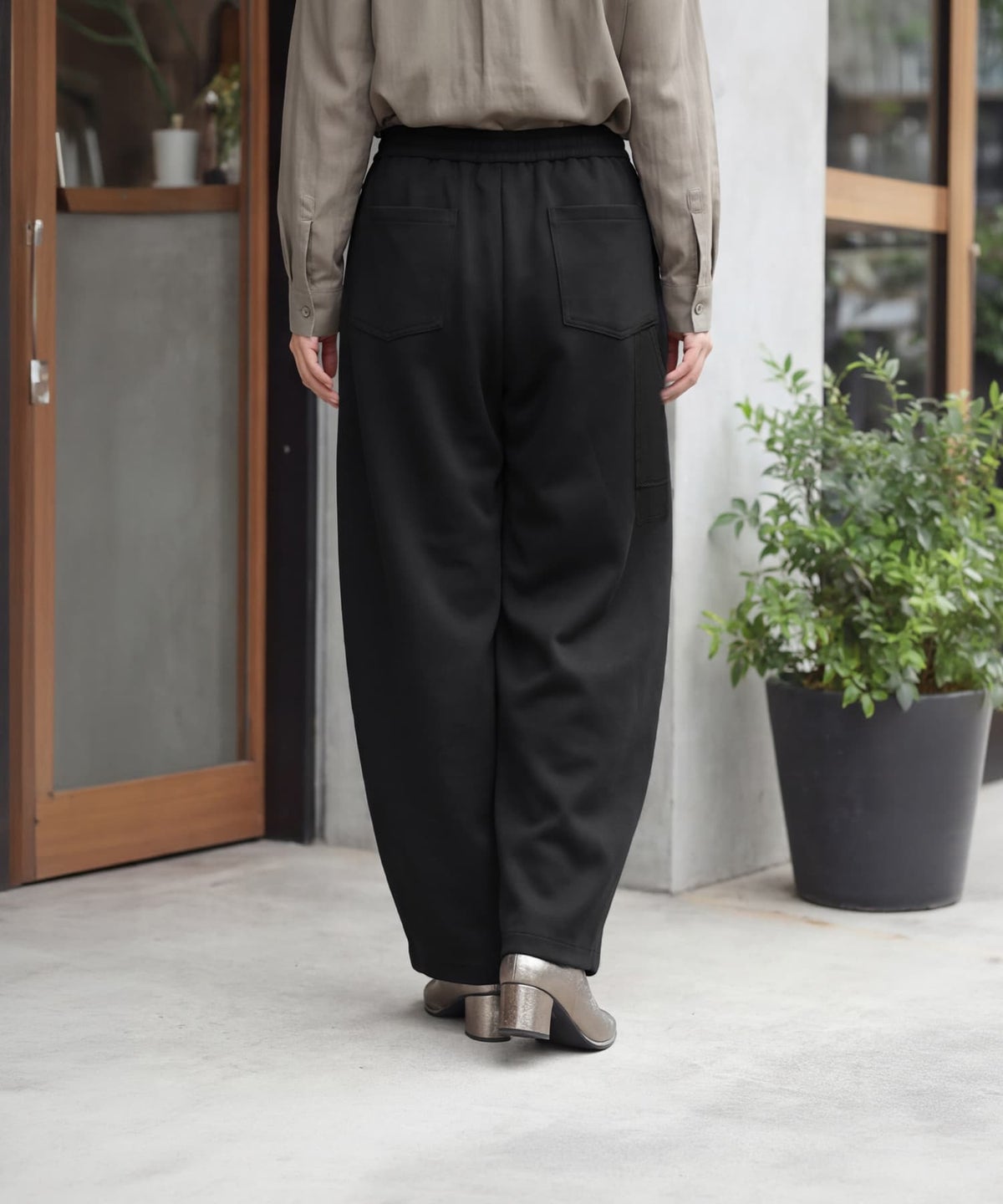 着用イメージ 163cm ブラック