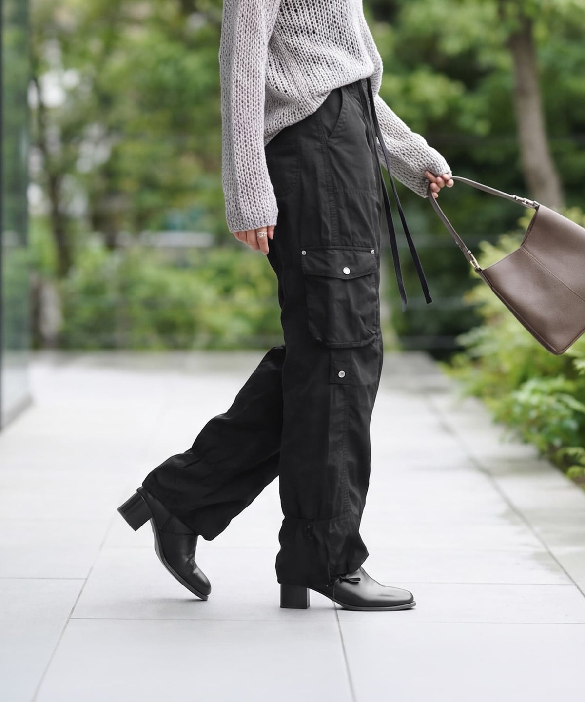 着用イメージ 163cm ブラック