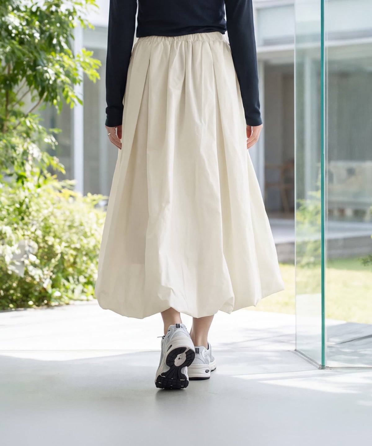 着用イメージ 163cm オフホワイト