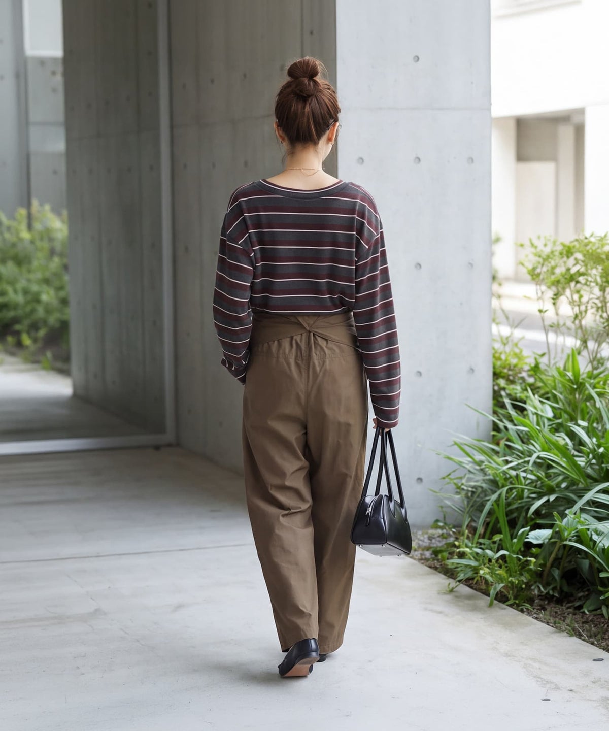 着用イメージ 163cm チャコールミックス