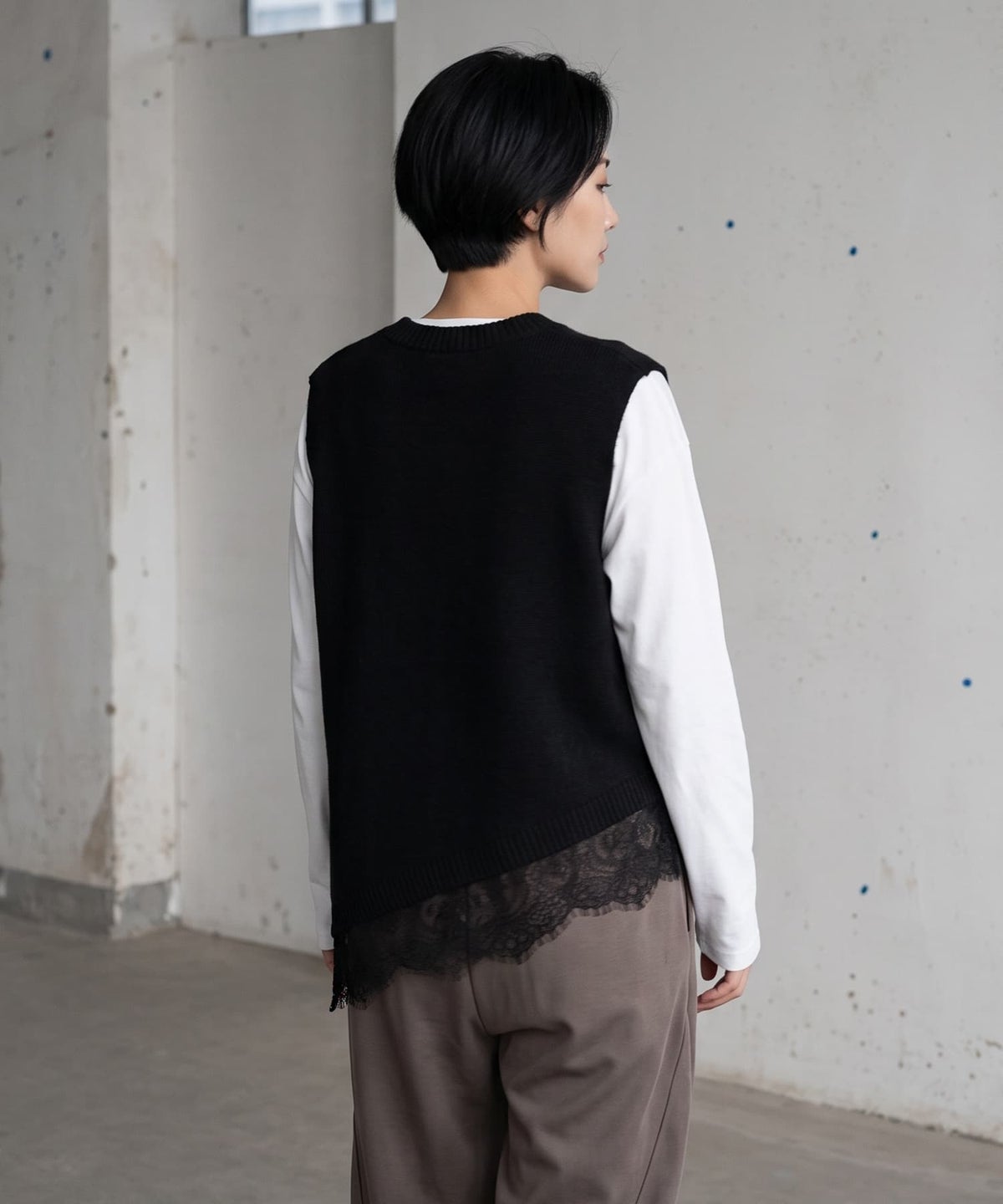 着用イメージ 170cm ブラック