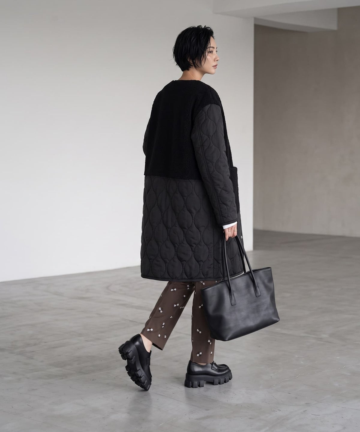 着用イメージ 170cm ブラック