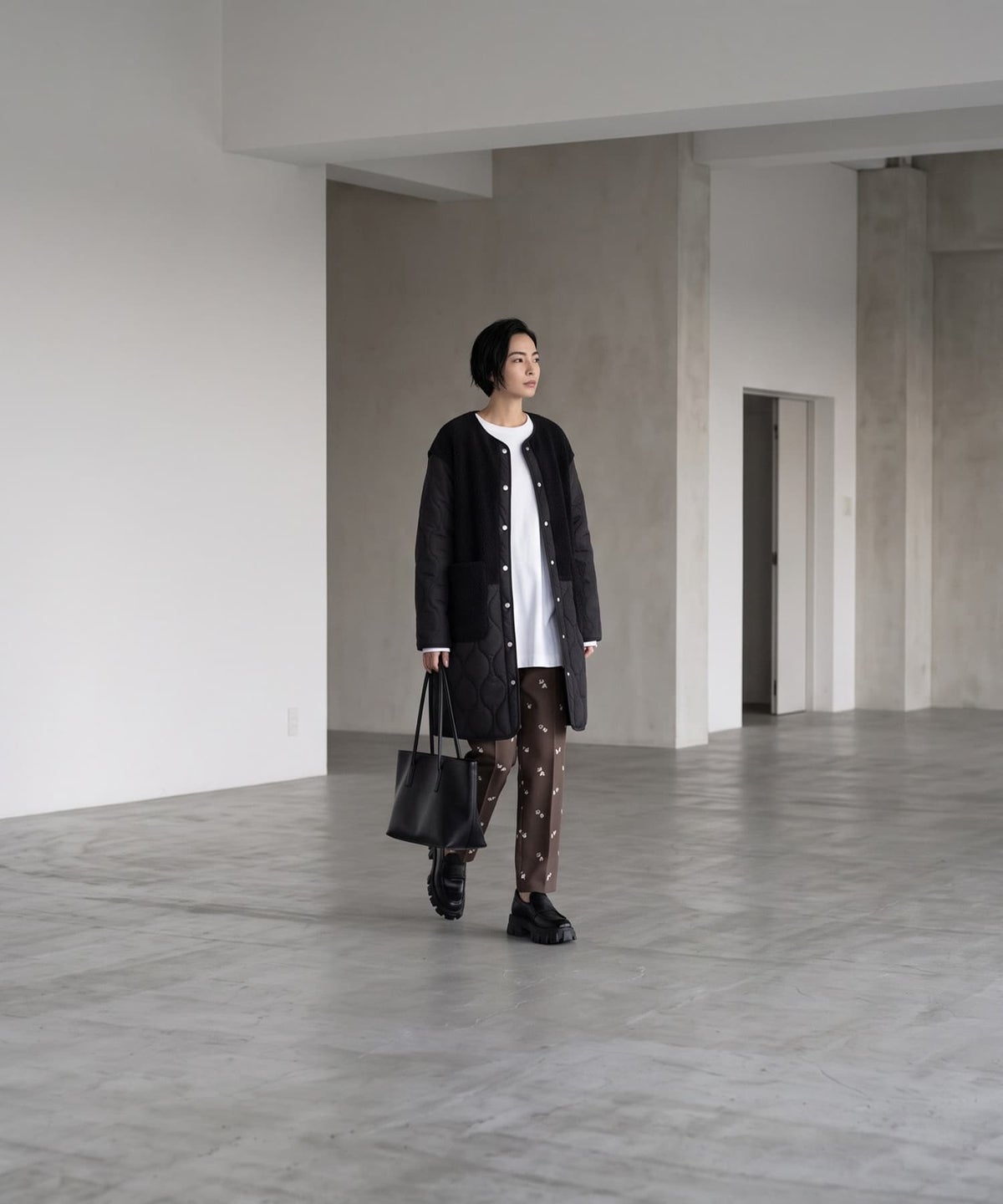 着用イメージ 170cm ブラック