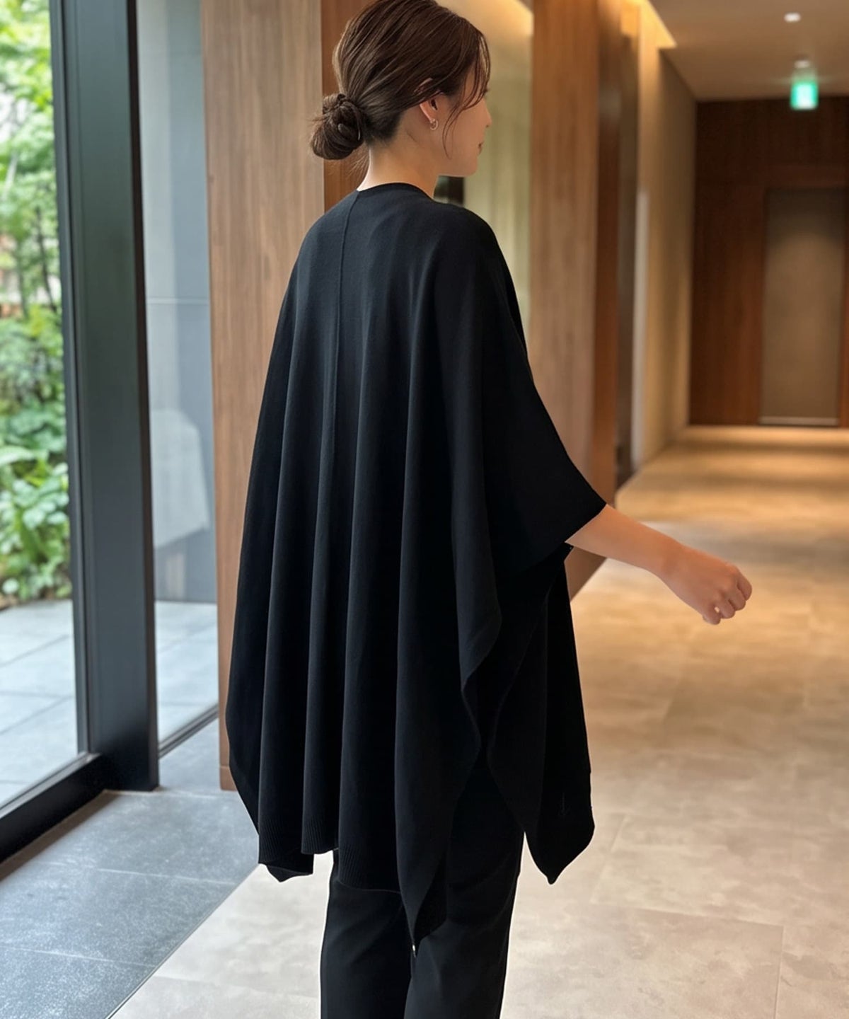 着用イメージ 163cm ブラック