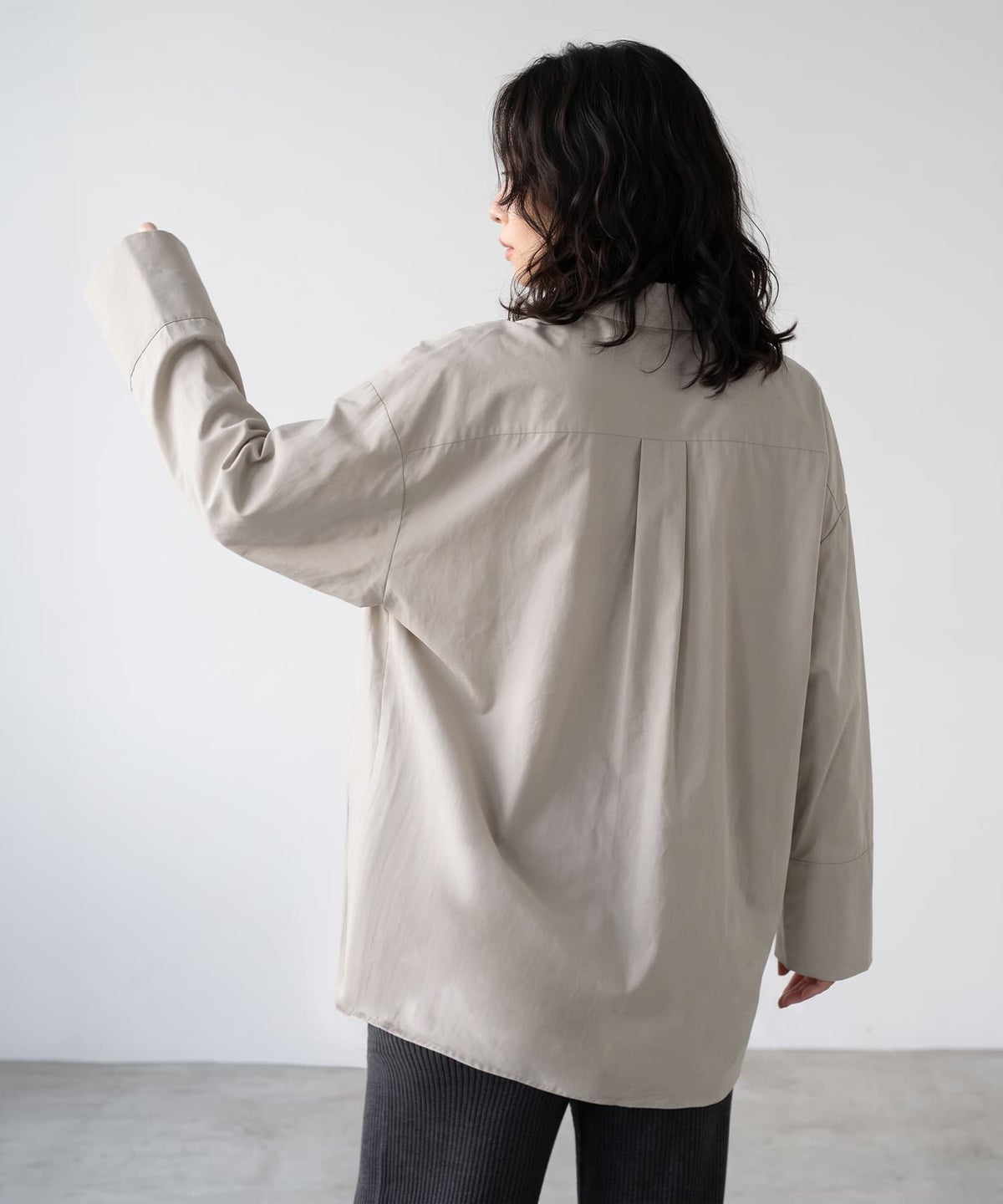 着用イメージ 170cm エクリュ
