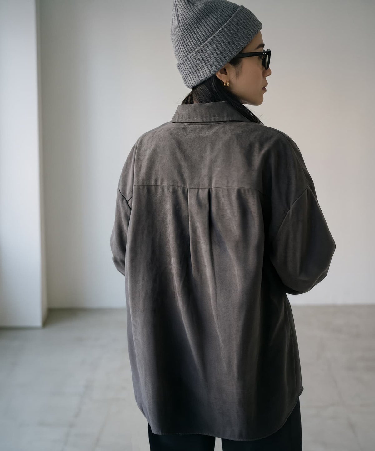 着用イメージ 170cm チャコール