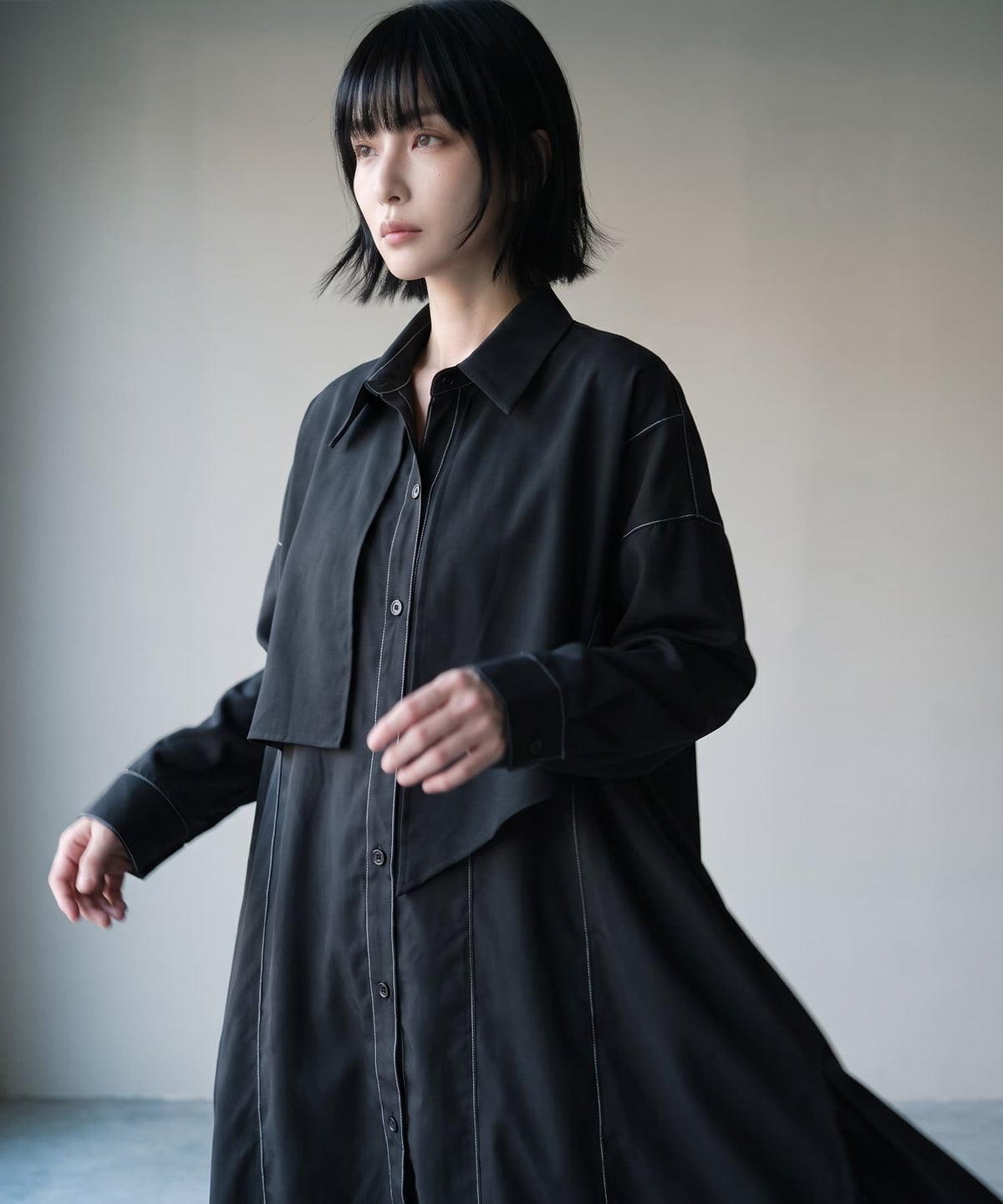 着用イメージ 170cm ブラック