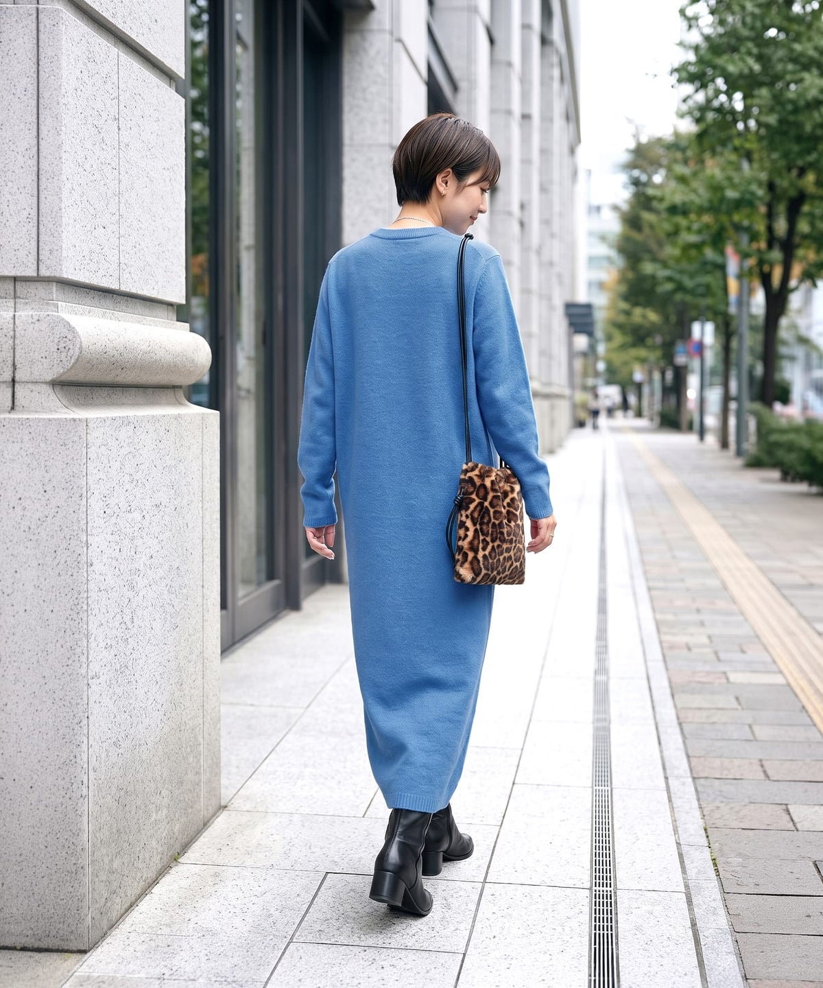 着用イメージ 163cm ブルー 01