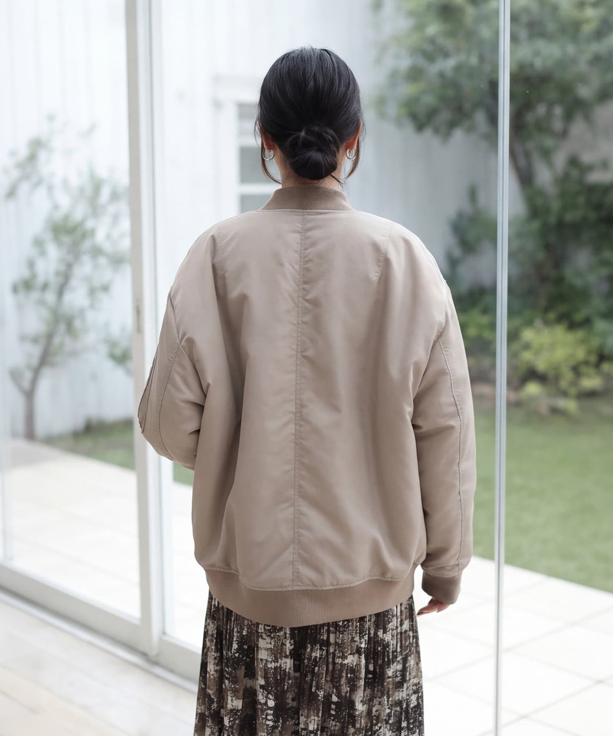 着用イメージ 163cm ピンクベージュ
