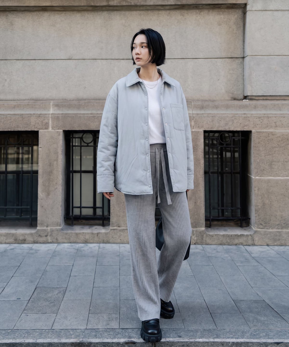 着用イメージ 170cm ブルー